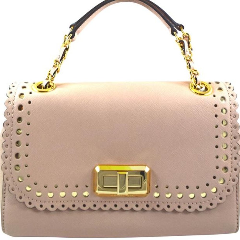 Hannah Pink Ballet Leather Shoulder Bag, NWOT